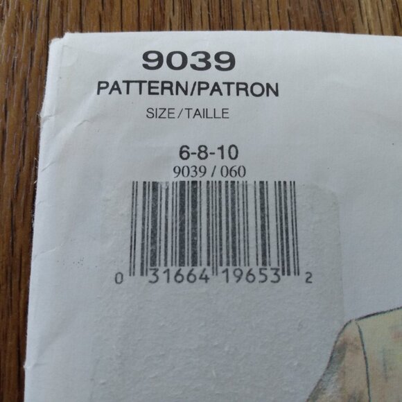 Vintage Vogue Blouse Shirt Sewing Pattern 6-10 UNCUT 9039 90s - Picture 4 of 14